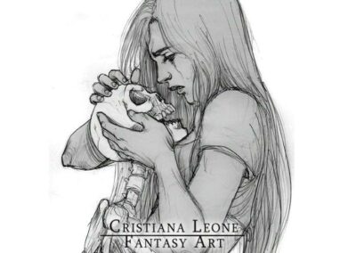 Be My Valentine - ball point pen sketch by Cristiana Leone