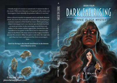 Dark fae Rising - book cover by Cristiana Leone