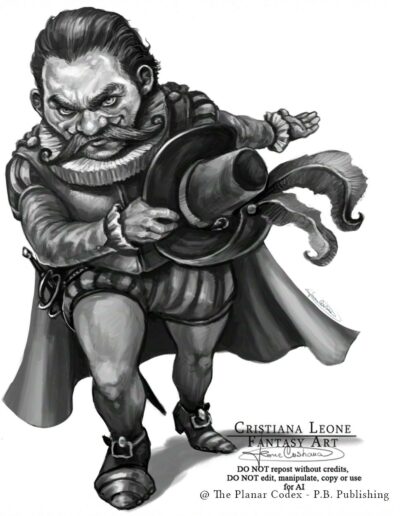 Dwarf Paladin by Cristiana Leone