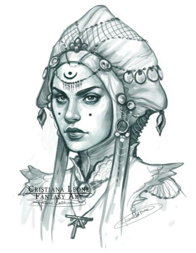Kyabel - Original Character from my novel "Sunken" - Art by Cristiana Leone