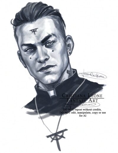 Viktor - Original Character from my novel "Sunken" - Art by Cristiana Leone