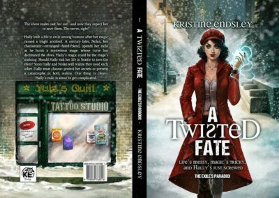 A twisted fate - book cover by Cristiana Leone