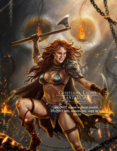 Red Sonja by Cristiana Leone