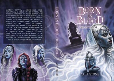 Born in Blood - Book Cover Illustration - by Cristiana Leone